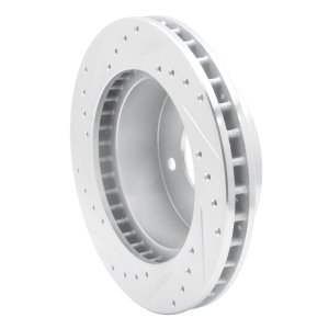 Chevrolet ASTRO Brake Rotor (1) - Front Right - R1 Concepts - Drilled & Slotted - Silver - `90-`02